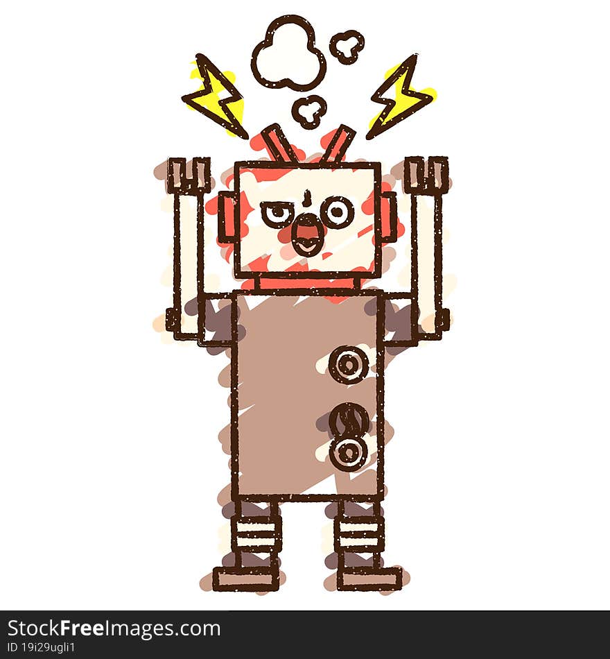 Robot Chalk Drawing