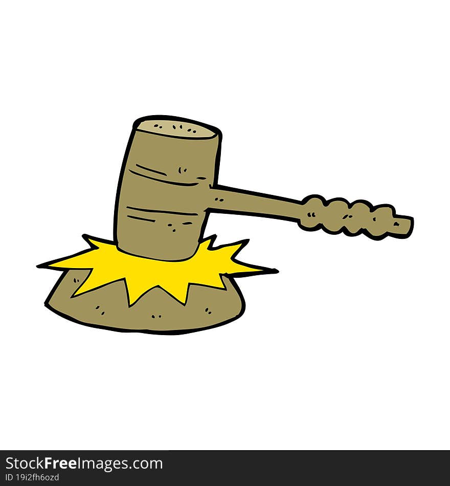 cartoon gavel banging