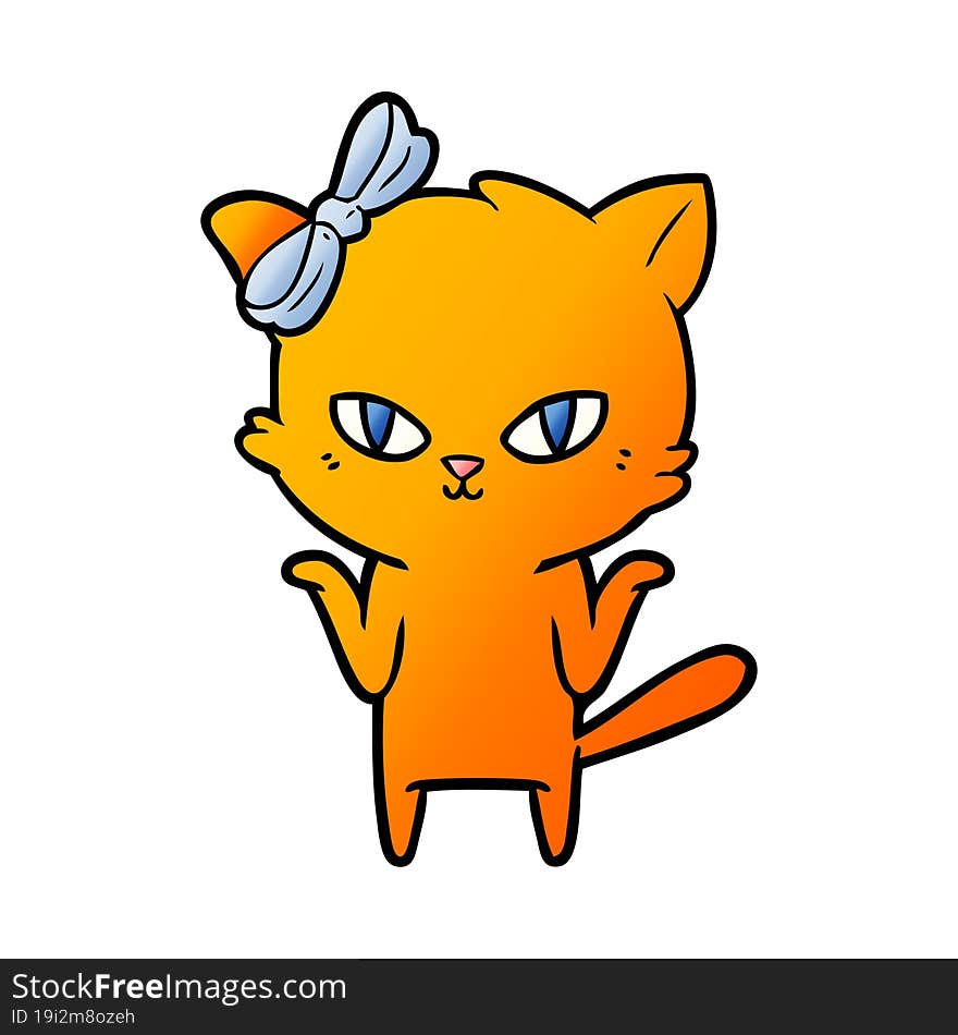 cute cartoon cat. cute cartoon cat