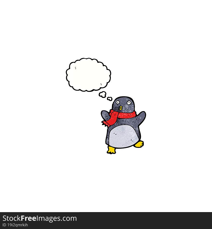 funny cartoon penguin