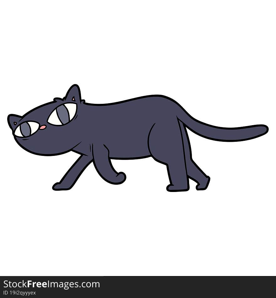 black cat cartoon. black cat cartoon