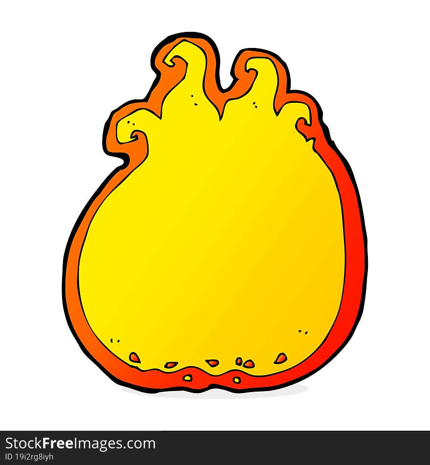 Cartoon Flame Border