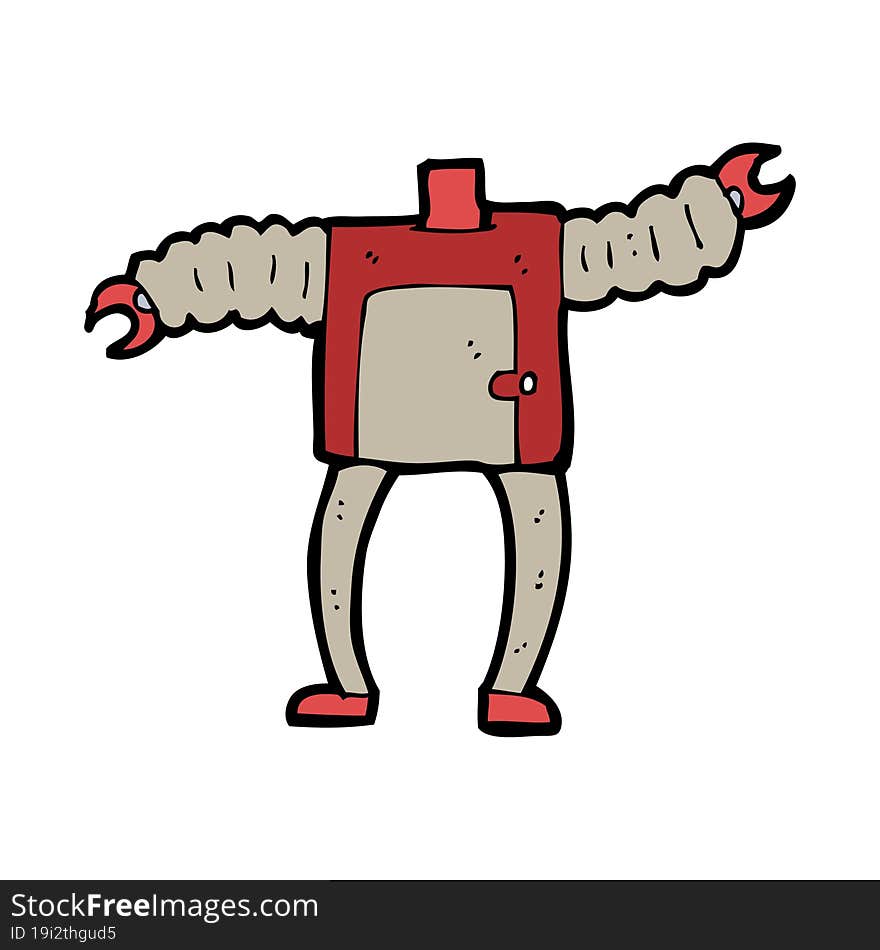 Cartoon Robot Body (mix And Match Cartoons Or Add Own Photos