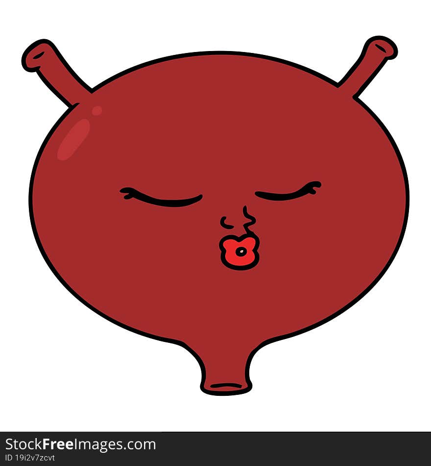 cartoon bladder. cartoon bladder