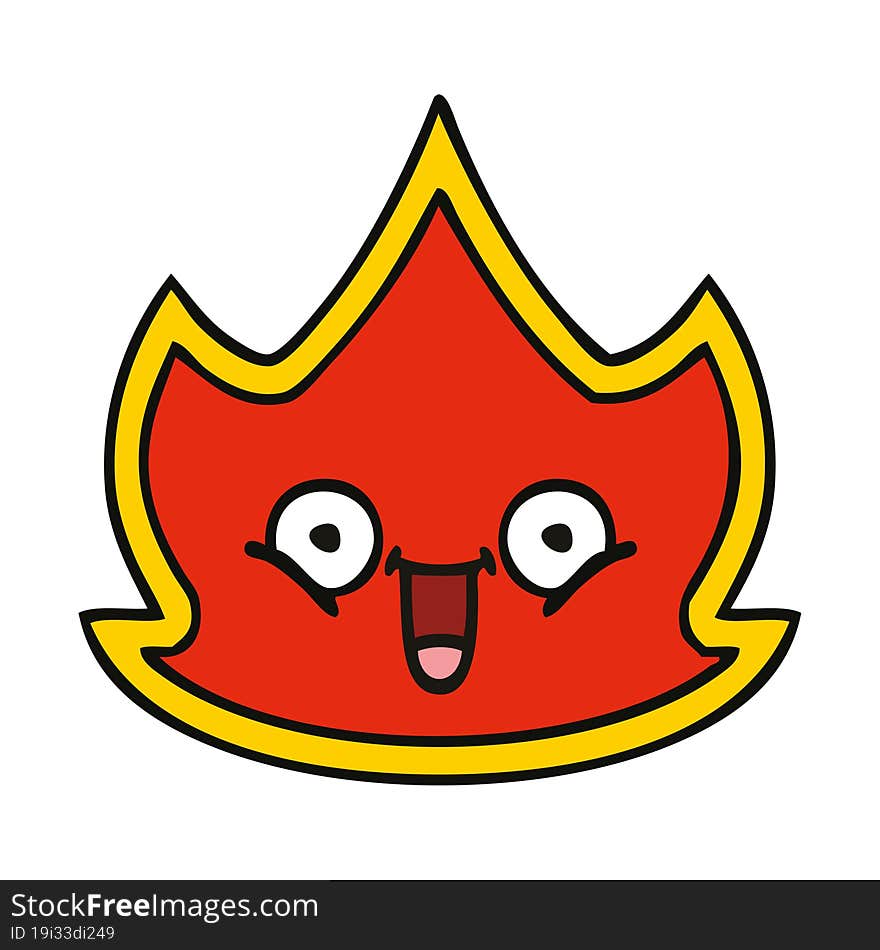 cute cartoon of a fire. cute cartoon of a fire