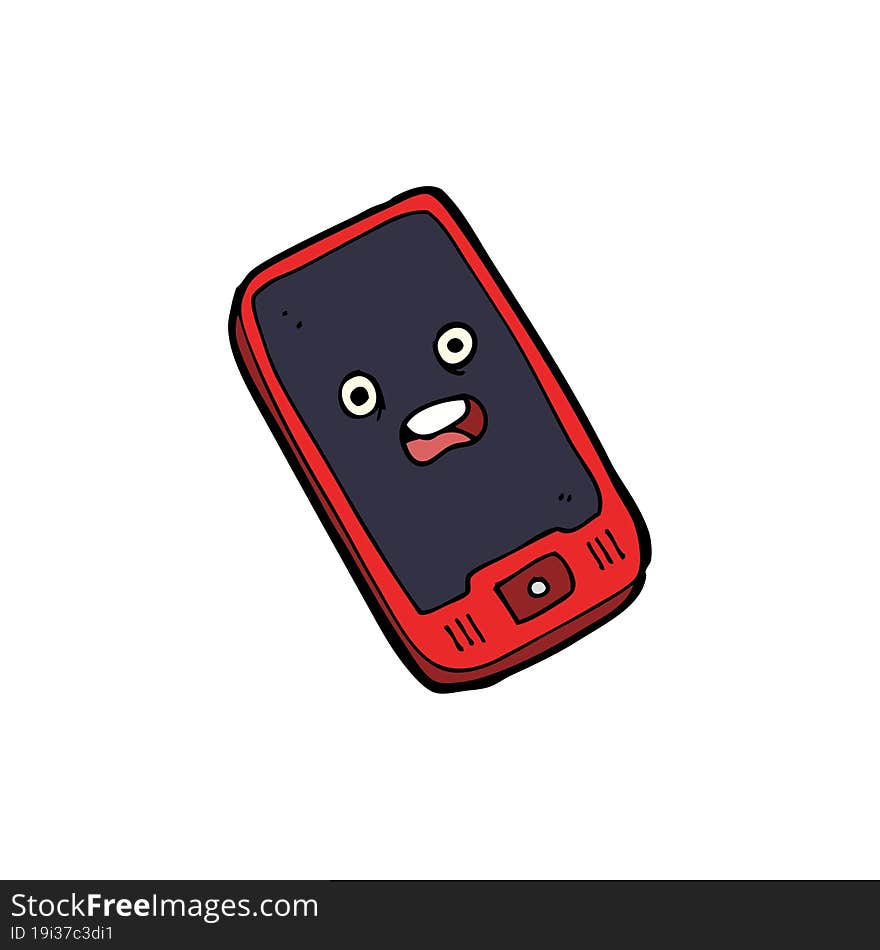 cartoon mobile phone