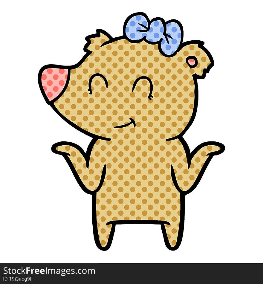 female bear cartoon. female bear cartoon