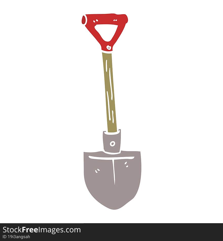 cartoon doodle shovel