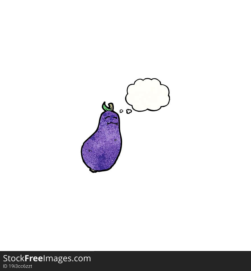 eggplant cartoon character