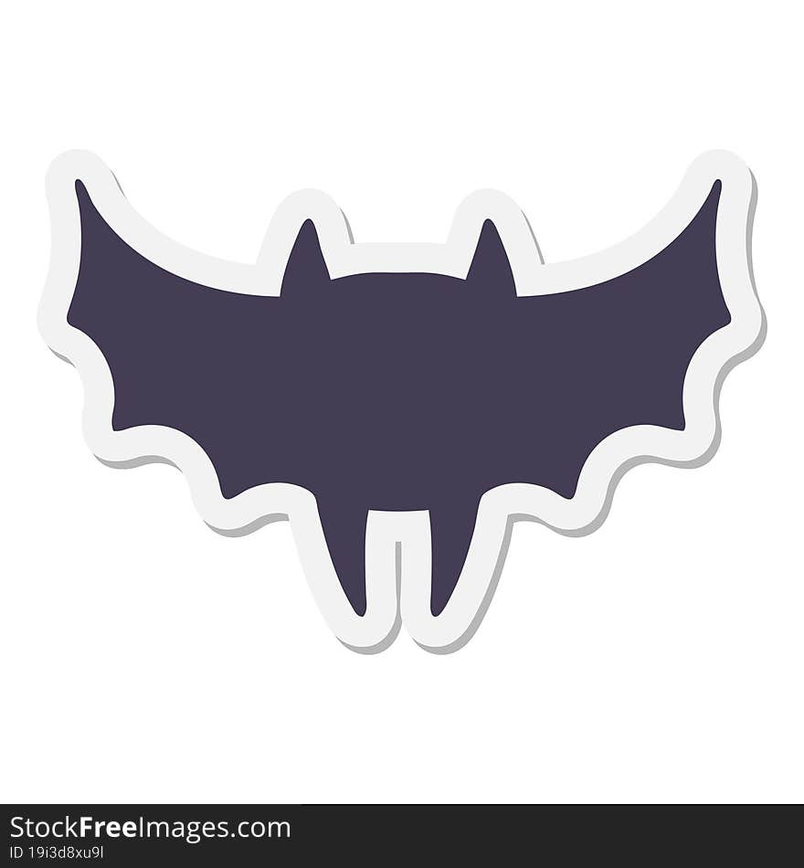 halloween bat sticker