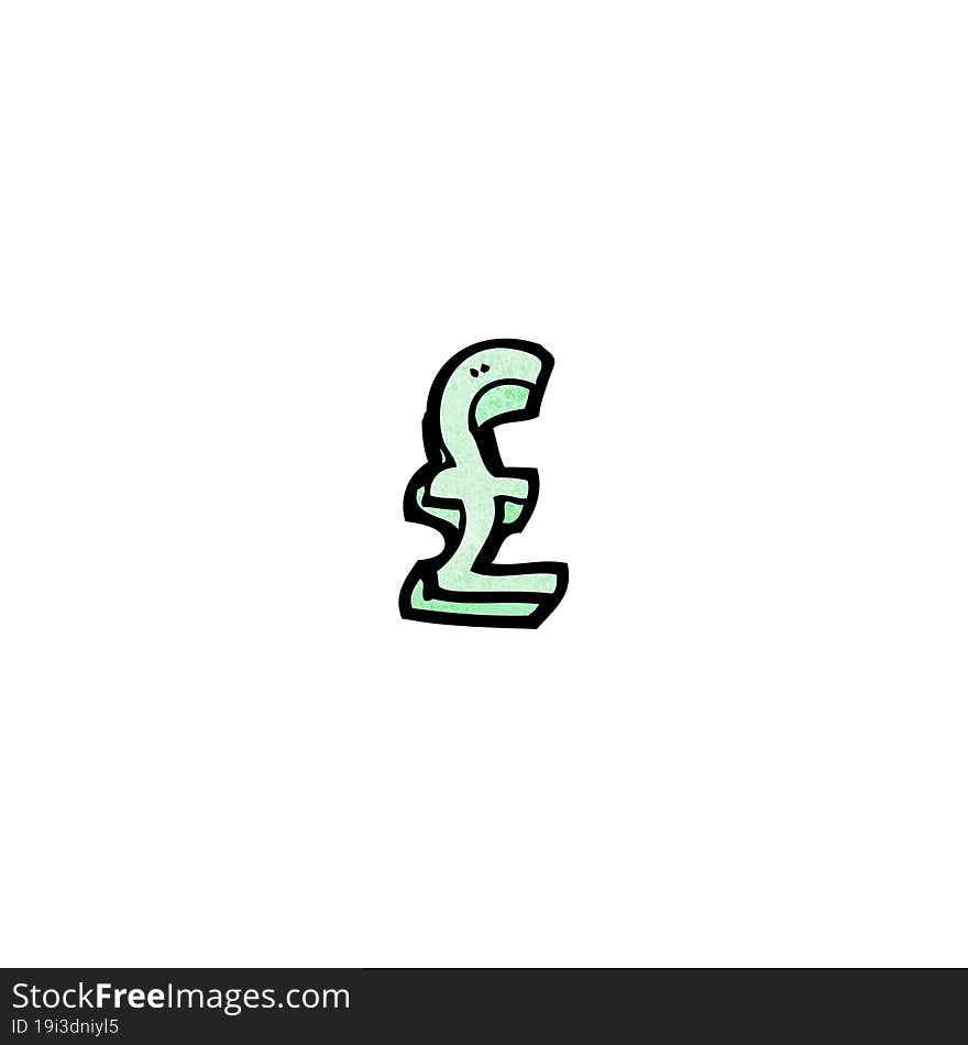 cartoon pound symbol