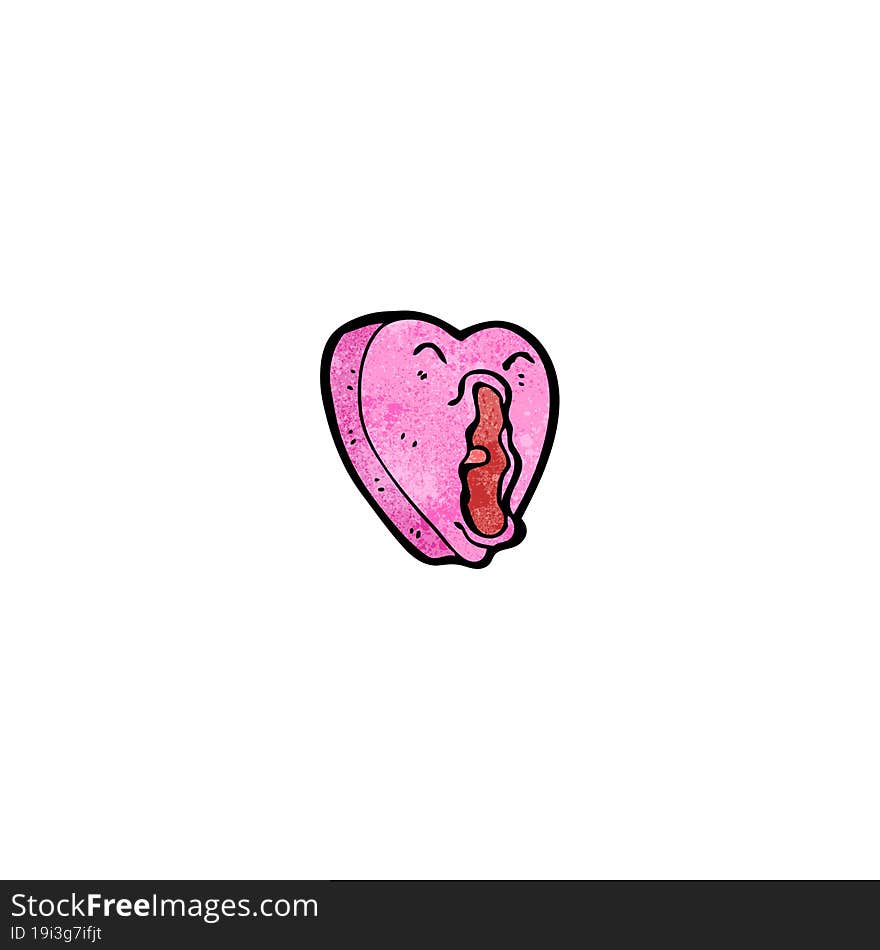 funny cartoon heart