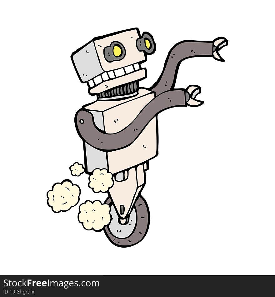 cartoon funny robot