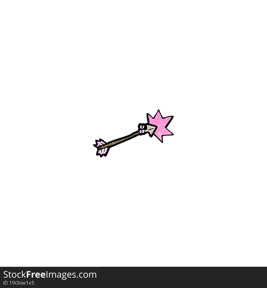 pink cartoon arrow