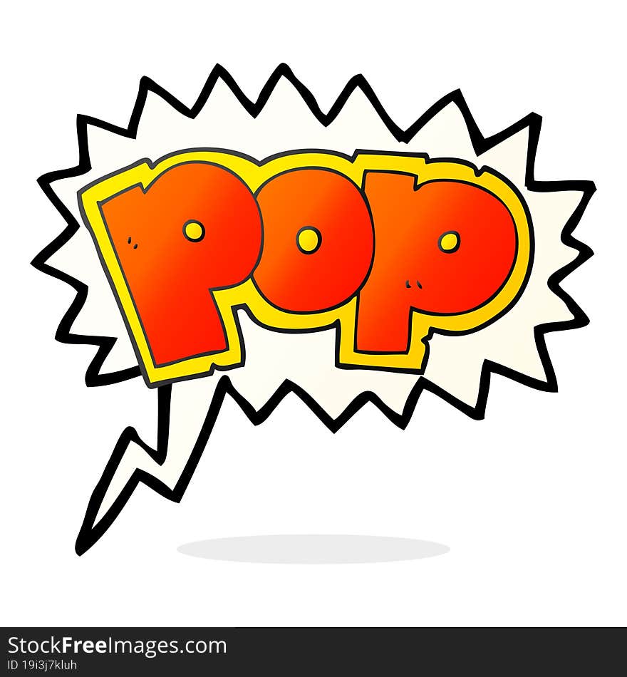 Speech Bubble Cartoon POP Symbol