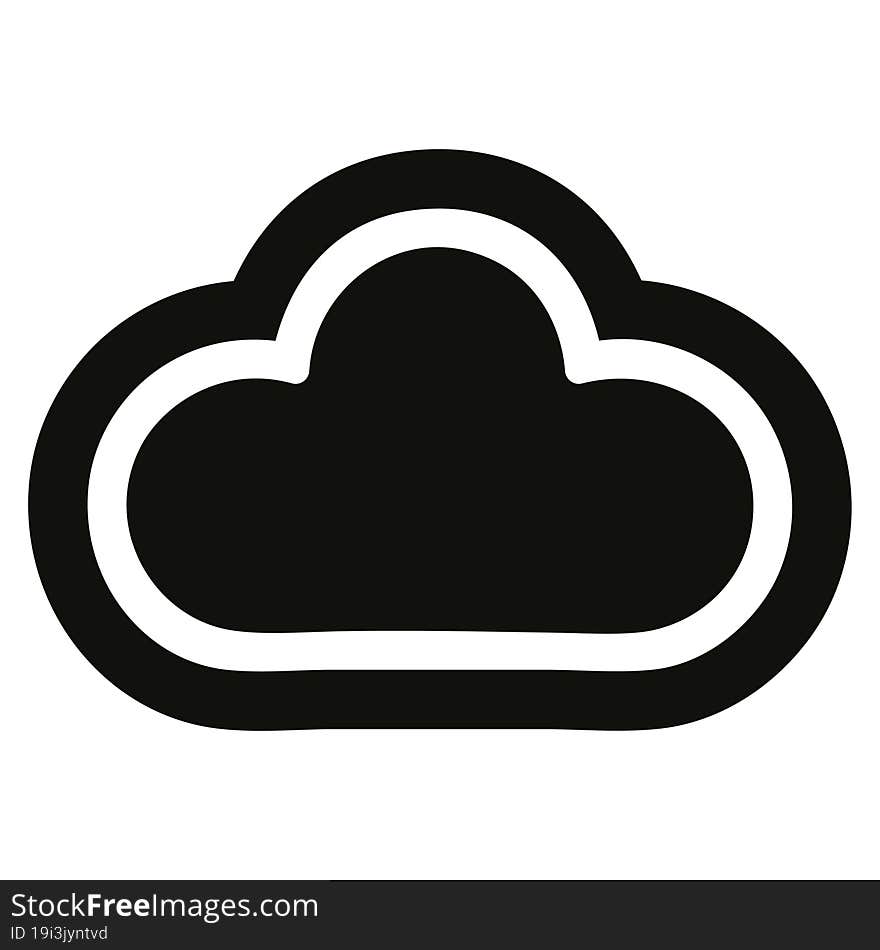 weather cloud icon symbol