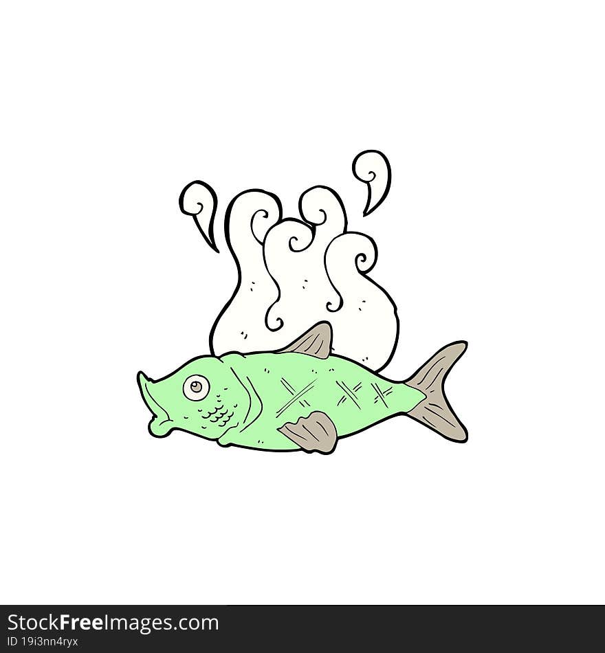 cartoon smelly  fish