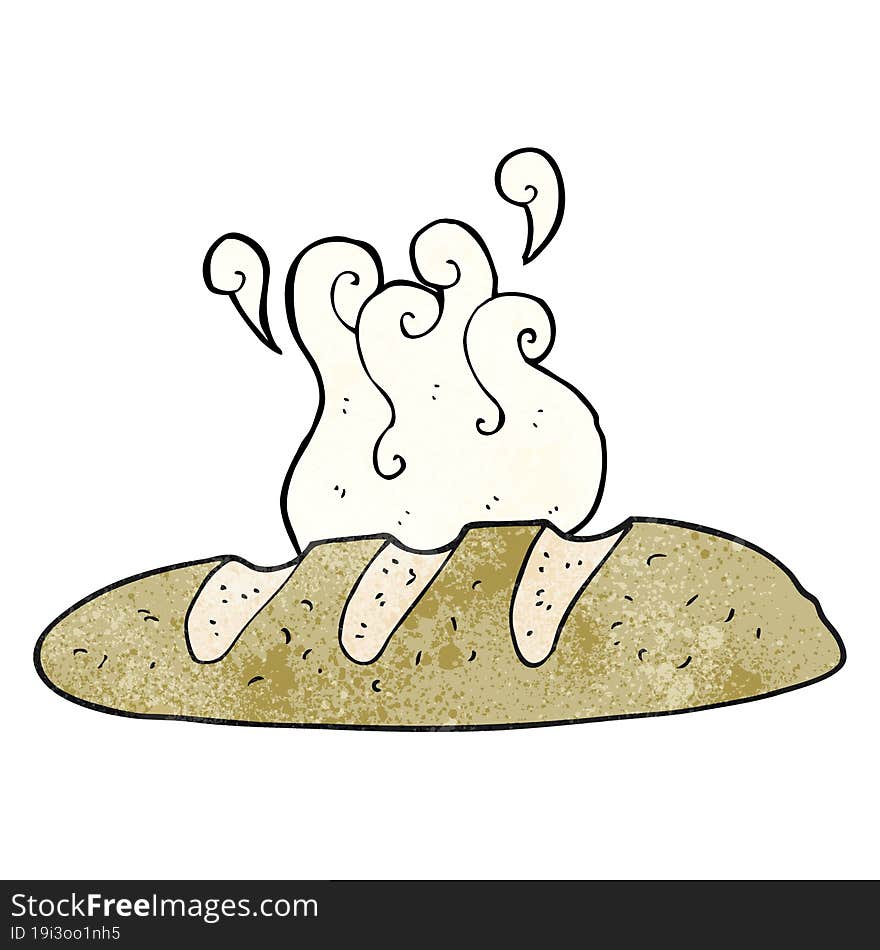 textured cartoon loaf of bread