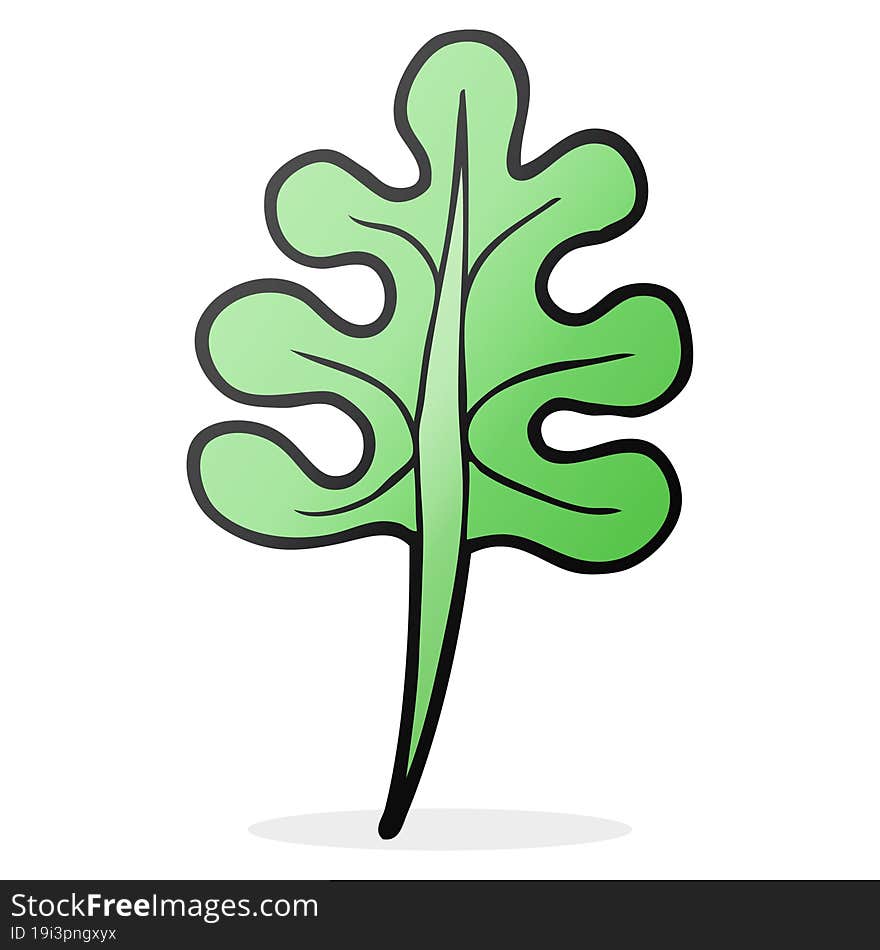 cartoon leaf