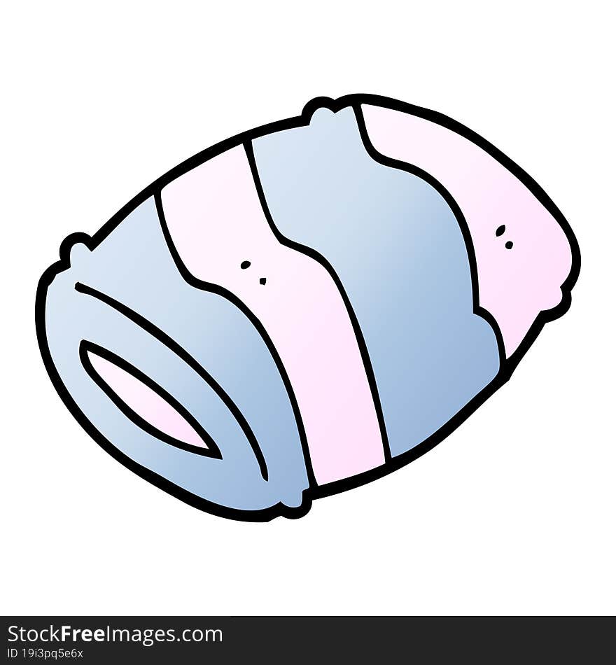 vector gradient illustration cartoon pillow