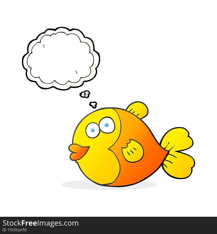 Thought Bubble Cartoon Fish