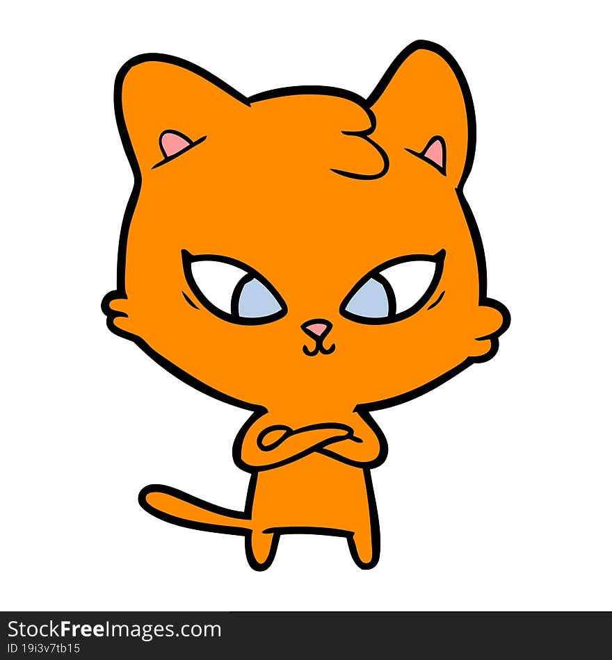 cute cartoon cat. cute cartoon cat