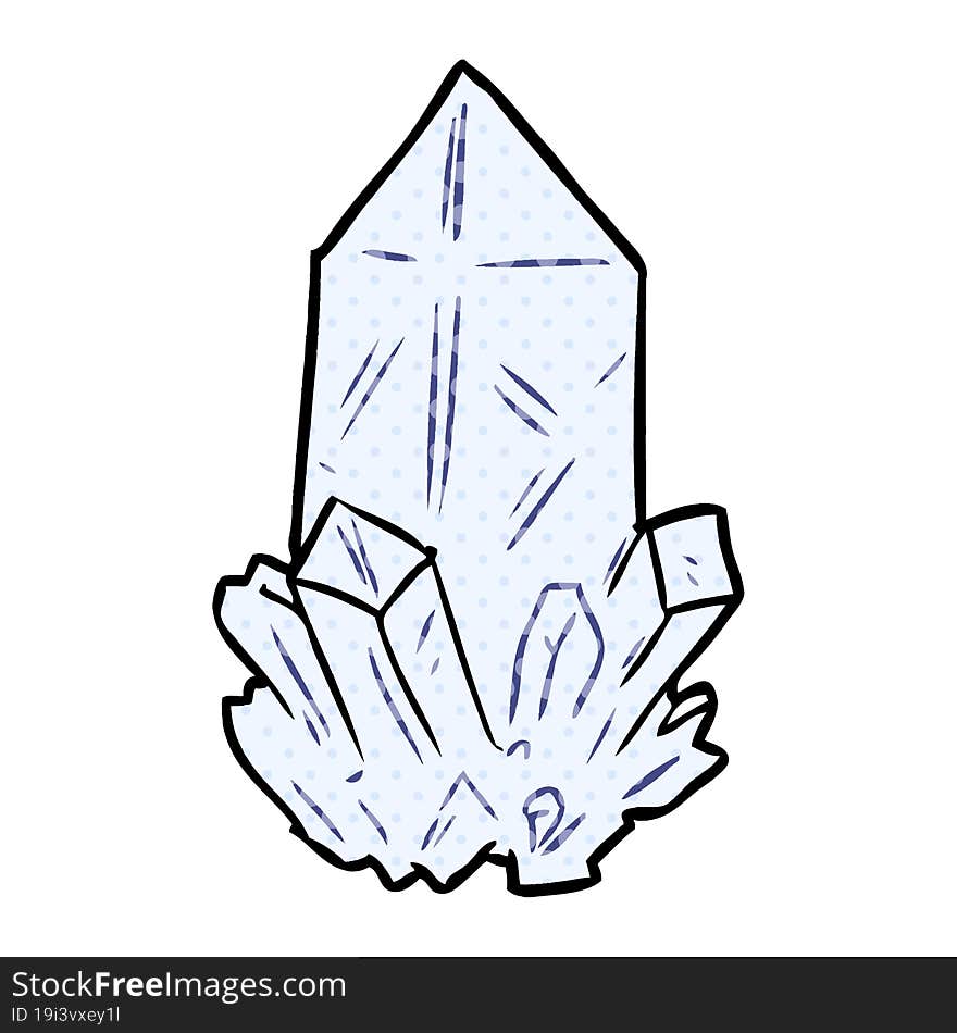 cartoon quartz crystal. cartoon quartz crystal