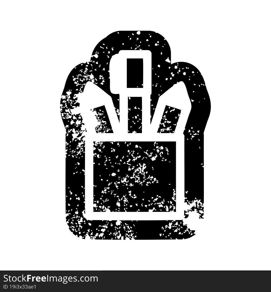 pencil pot icon symbol