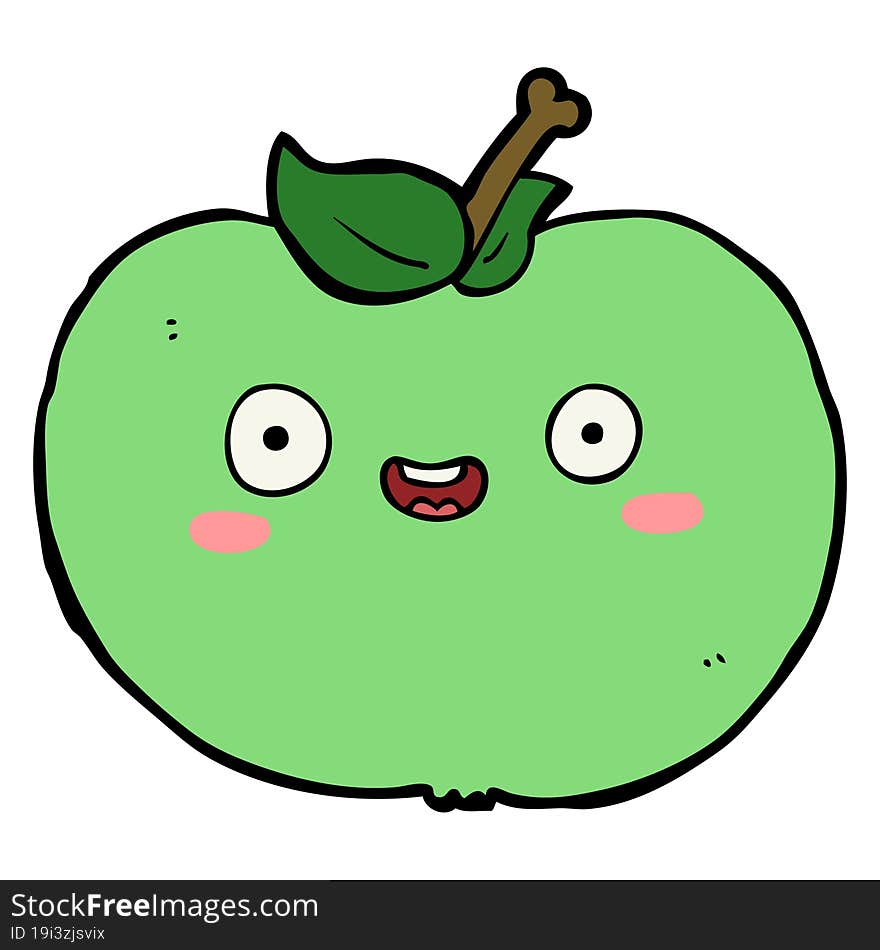 Cartoon Apple