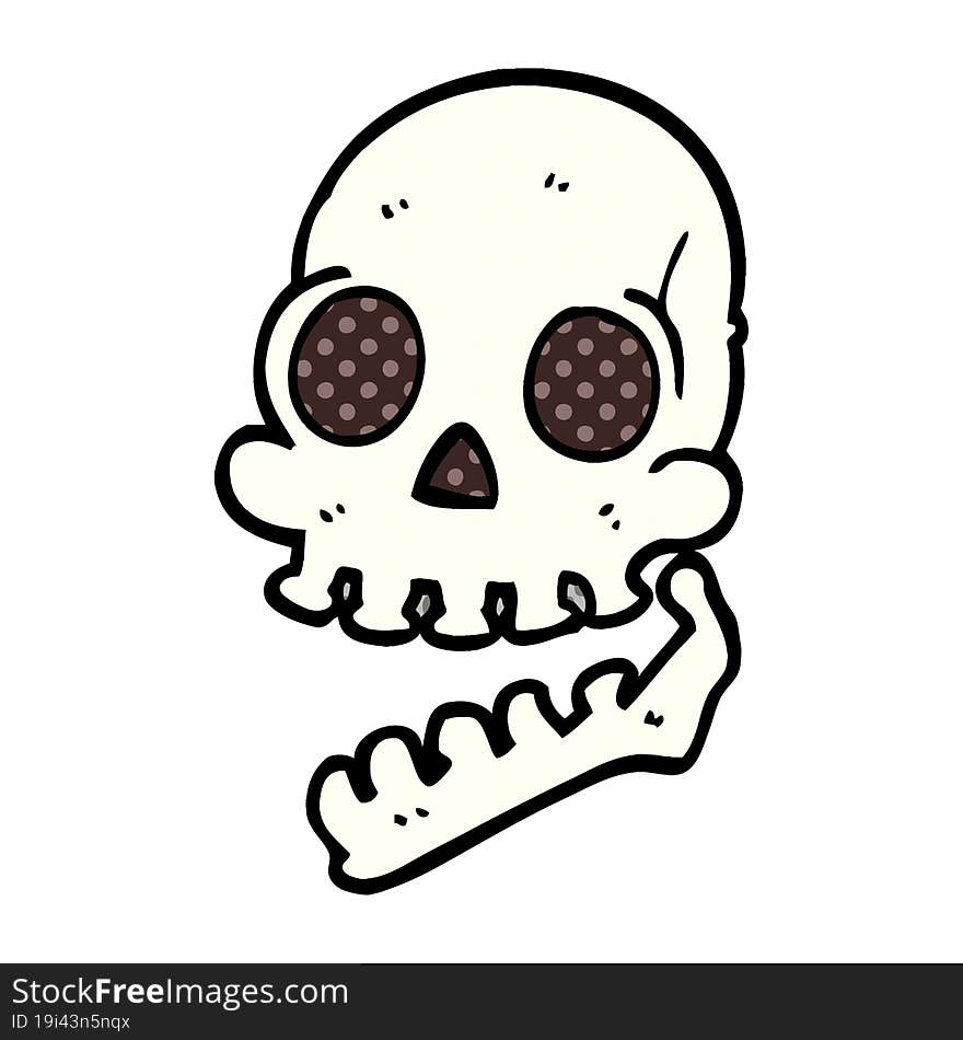 Cartoon Doodle Skull