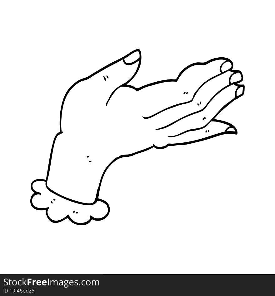 cartoon hand