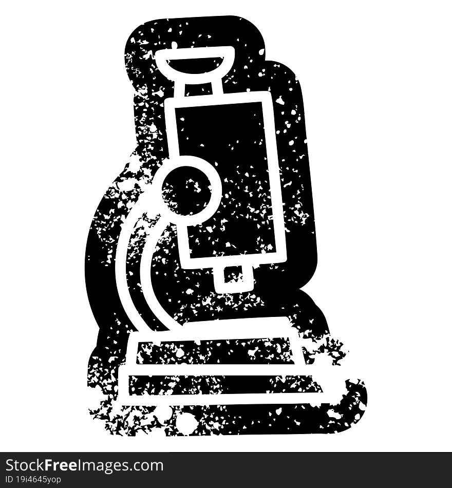 microscope and slide icon symbol