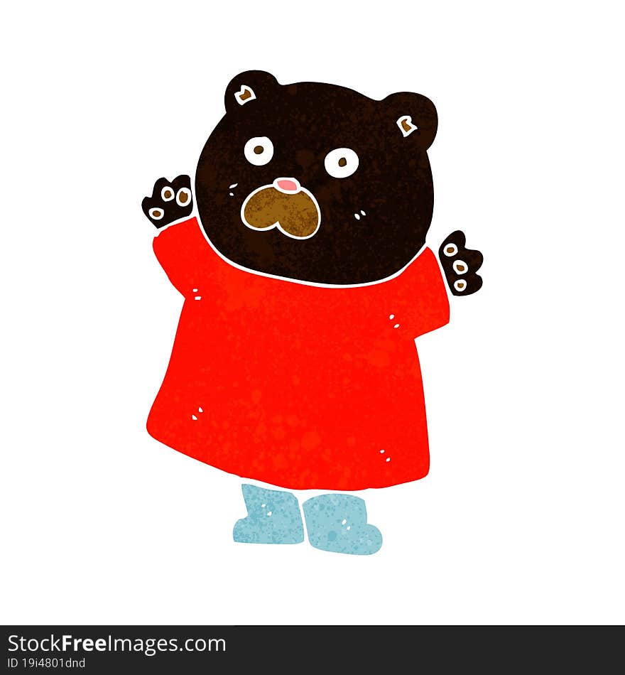 Funny Cartoon Black Bear