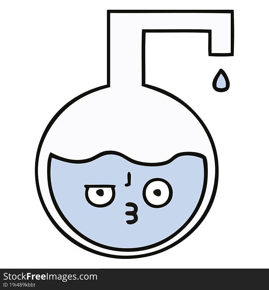 cute cartoon science experiment