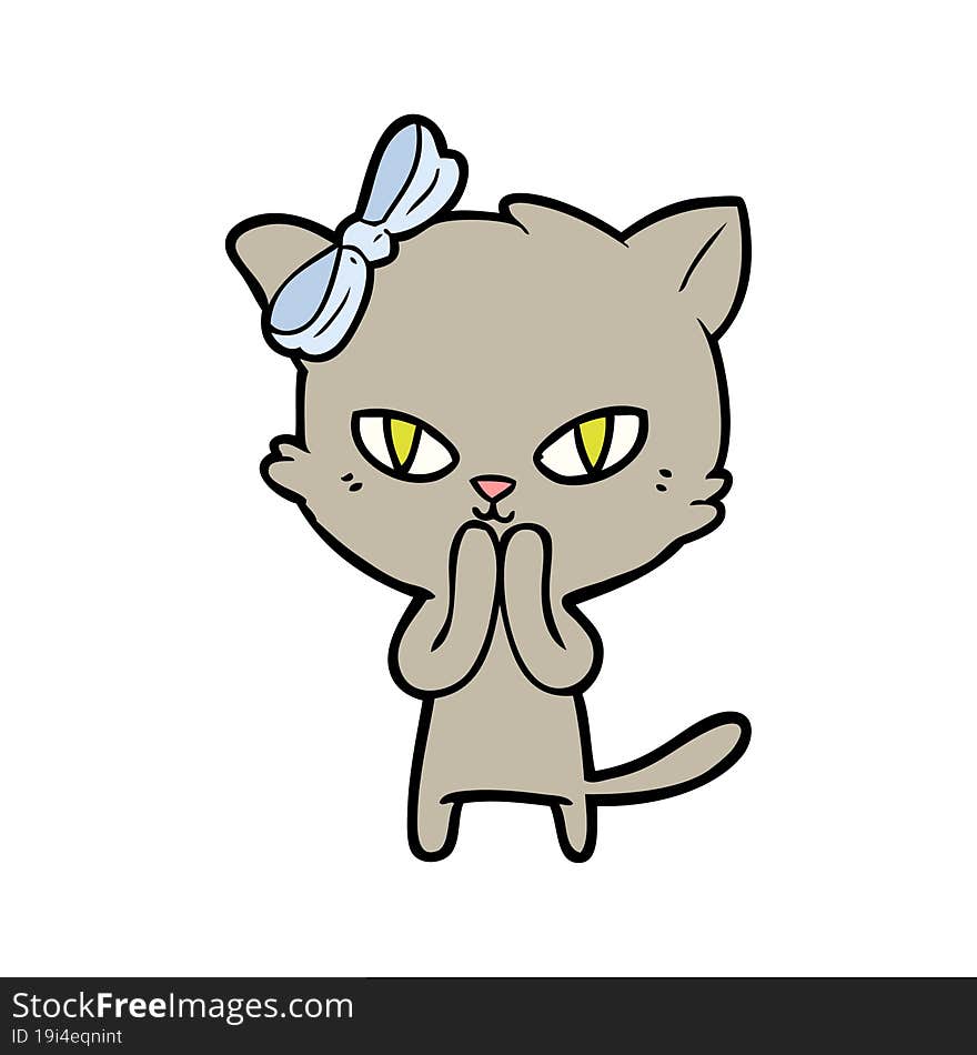 cute cartoon cat. cute cartoon cat