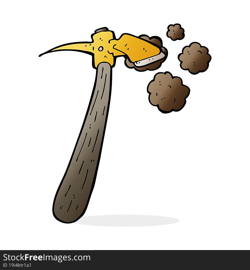 cartoon pick axe