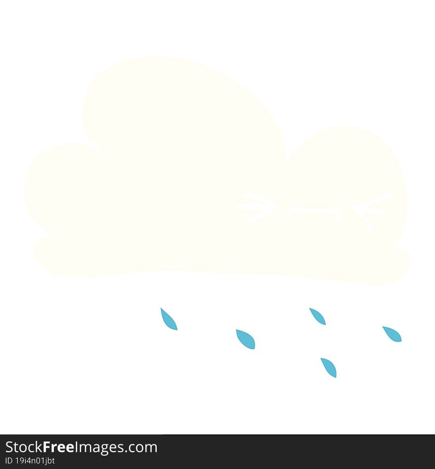 cartoon doodle expressive weather cloud