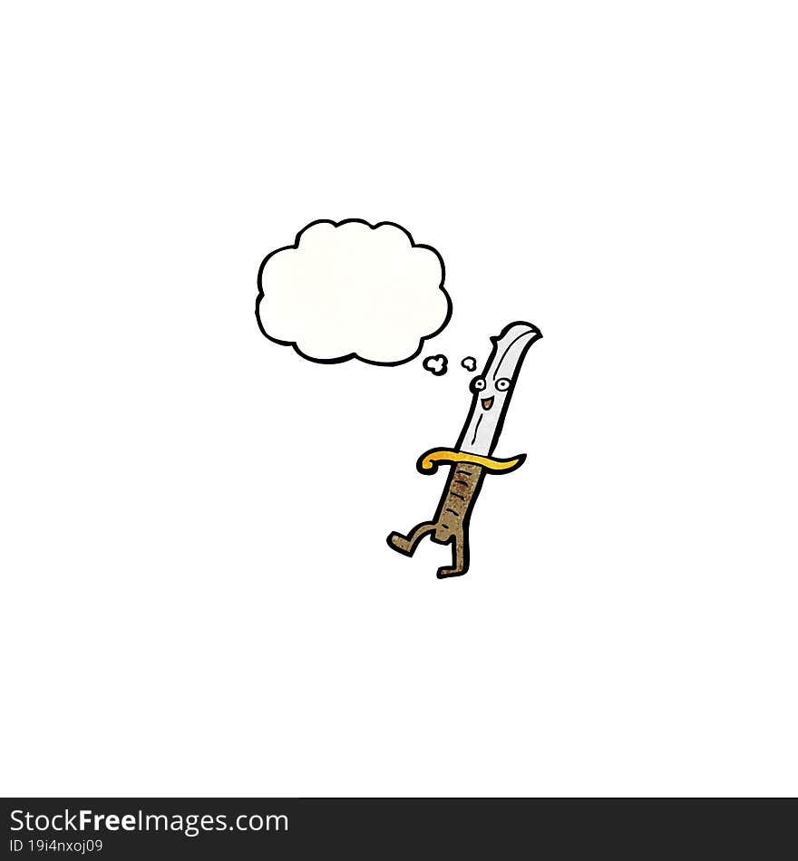 Knife Cartoon Character