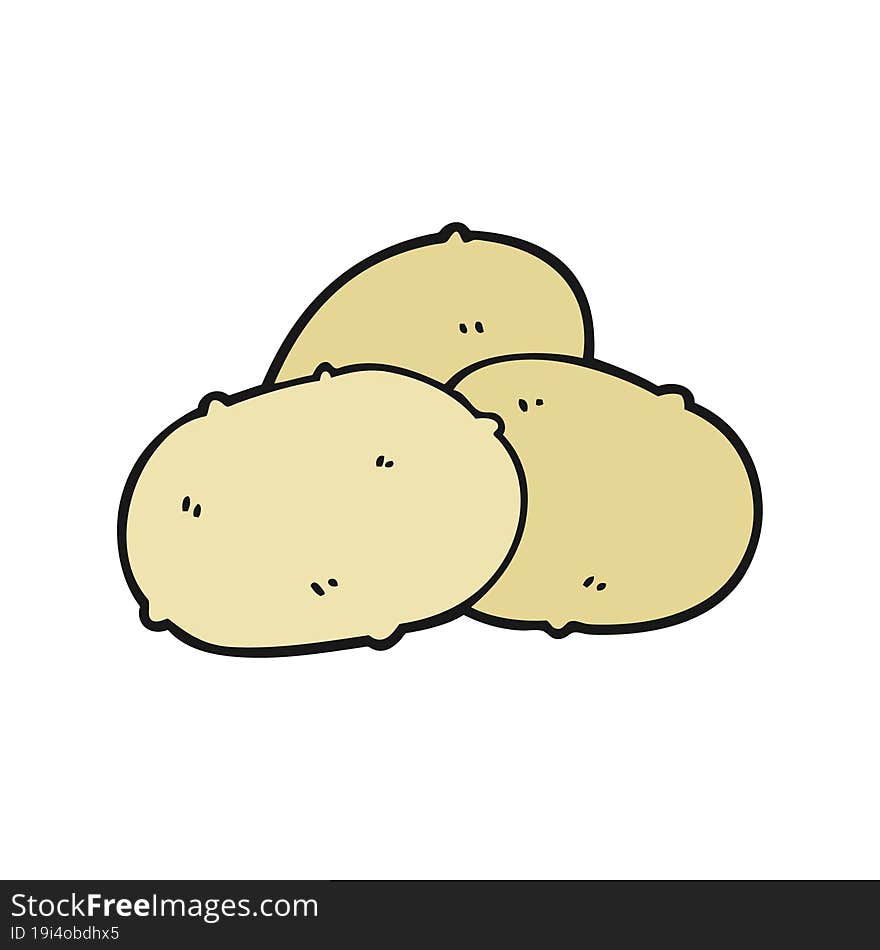 cartoon potatoes