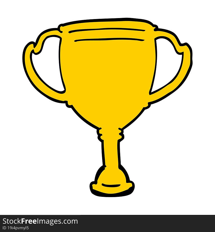 cartoon sports trophy