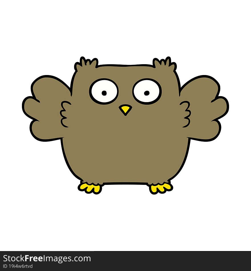 cute cartoon owl. cute cartoon owl