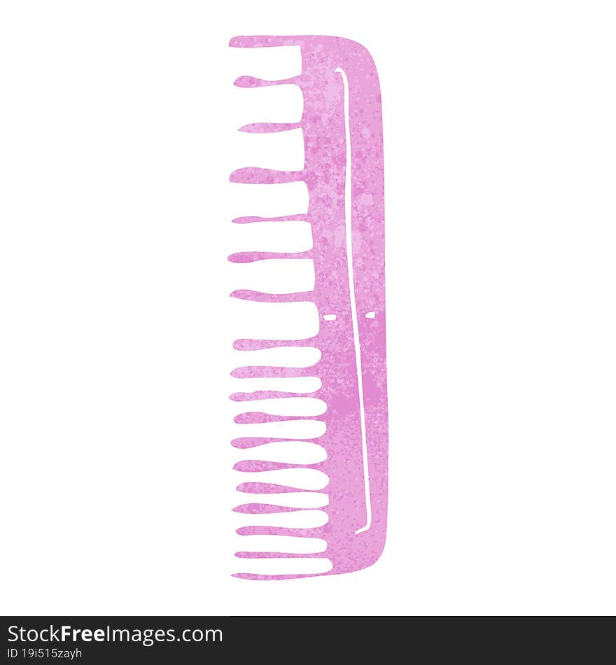 retro cartoon comb