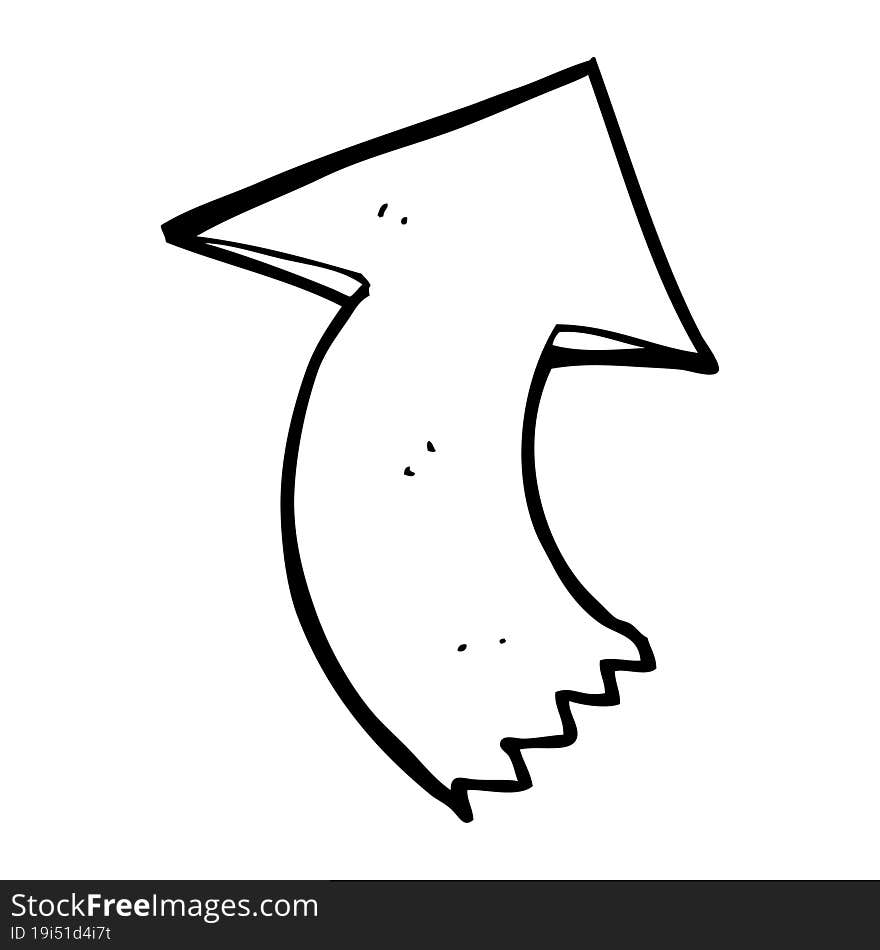 Cartoon Pointing Arrow