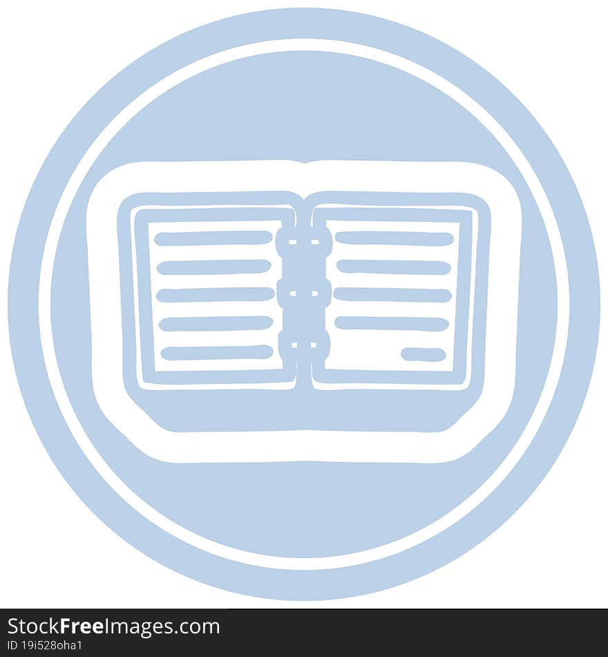 Note Book Circular Icon