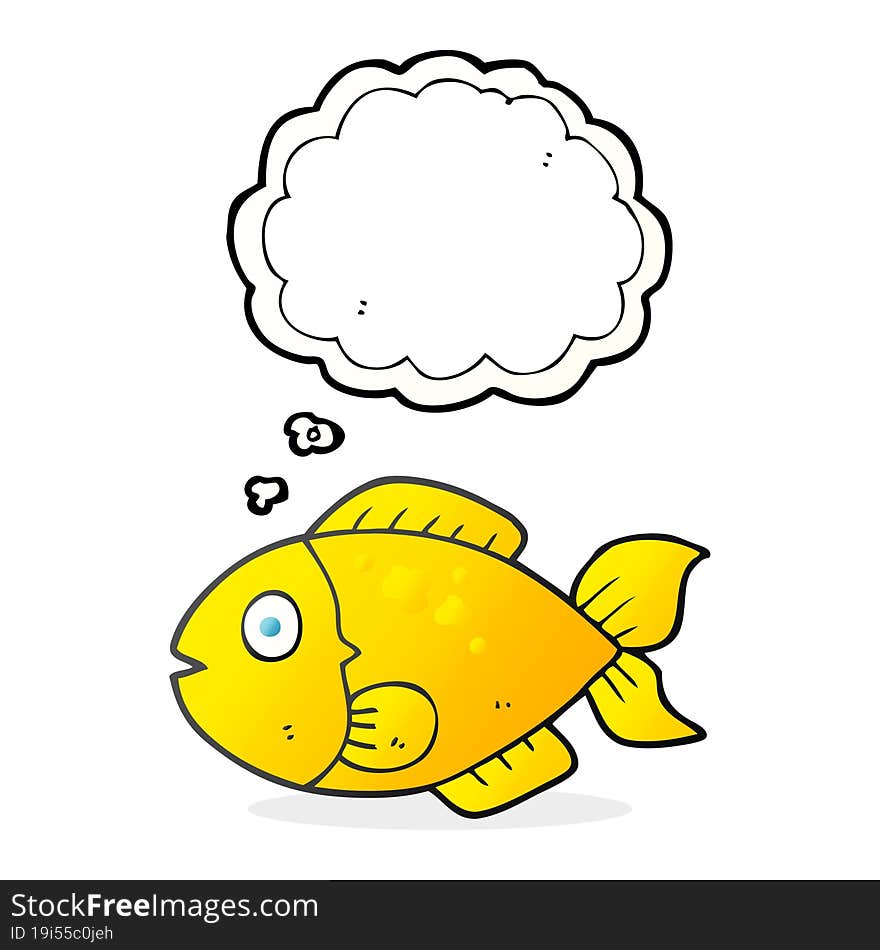 Thought Bubble Cartoon Fish