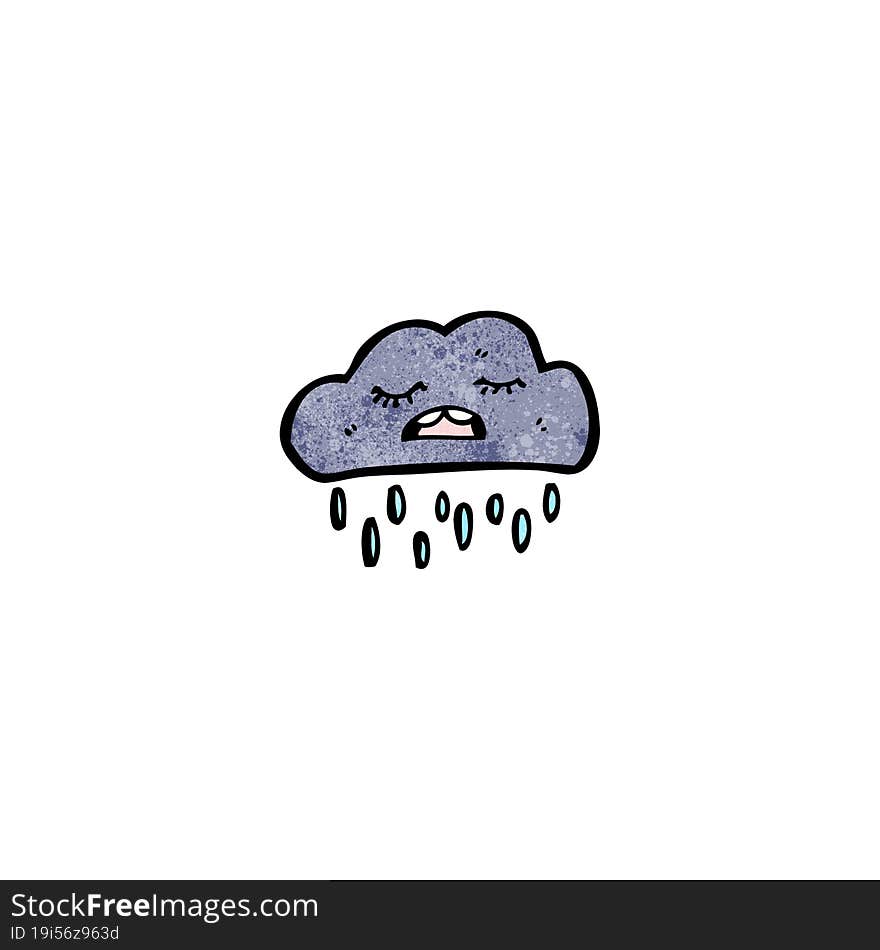 cartoon rain cloud