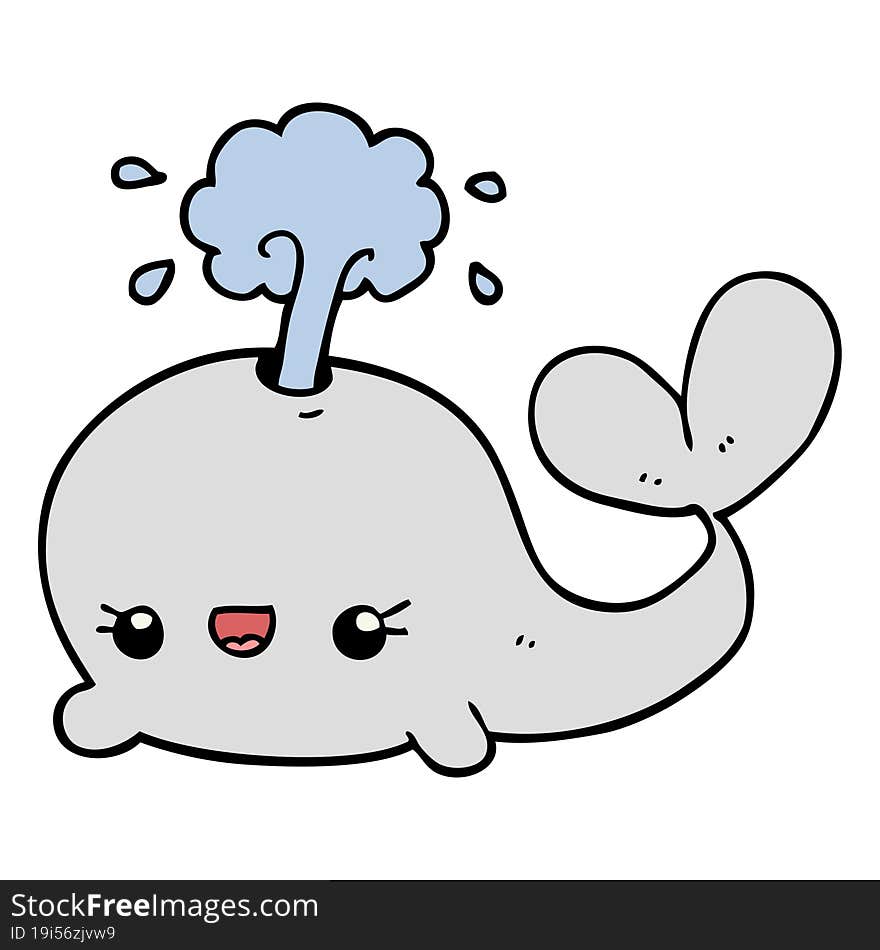 cute cartoon whale