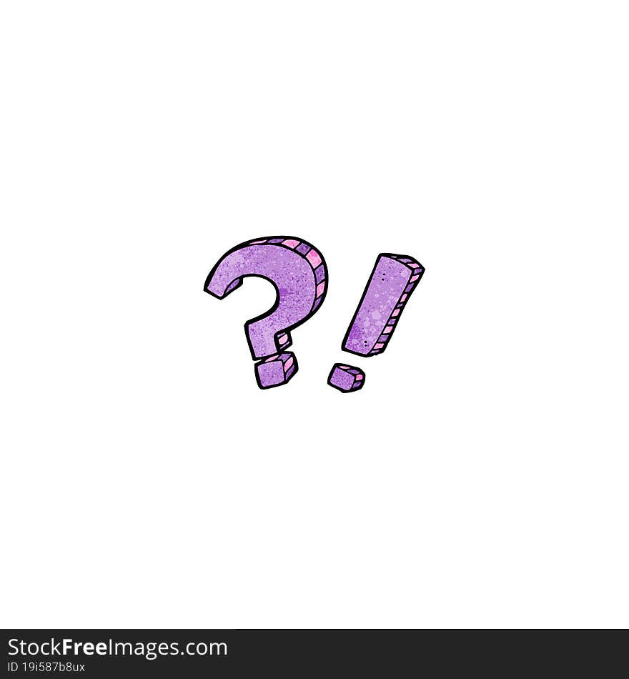 cartoon question marks