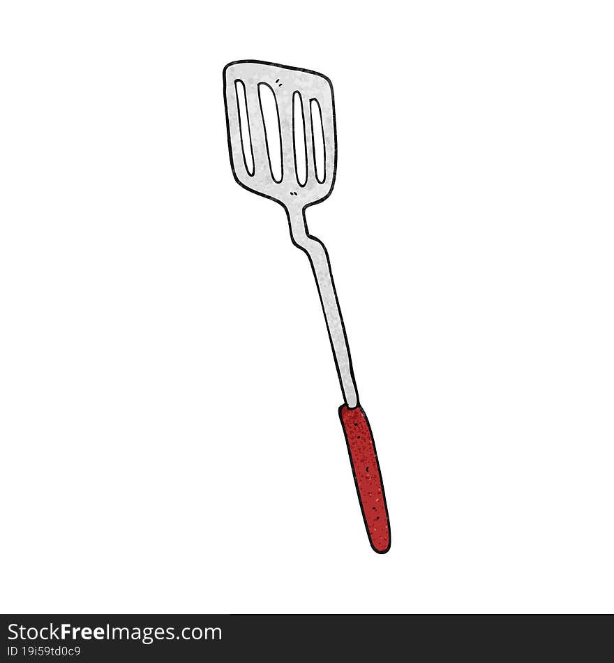 textured cartoon spatula