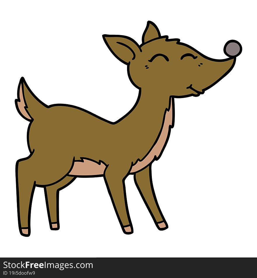 cartoon deer. cartoon deer